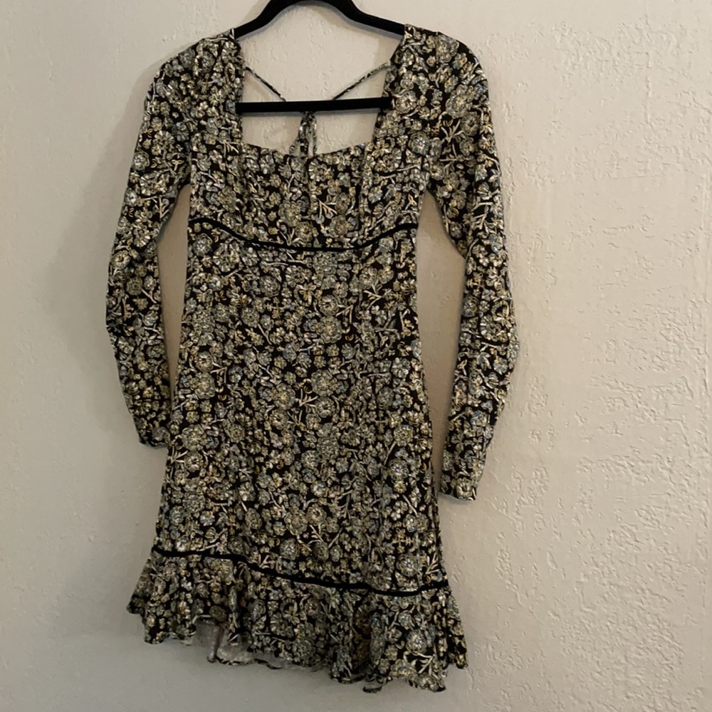 Free People Boheme Long Sleeve Mini Dress - Picture 4 of 13